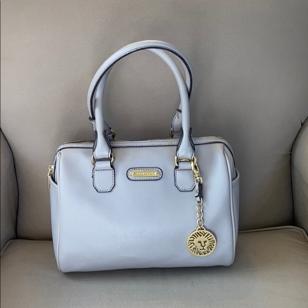 Gray Anne Klein Satchel - Picture 1 of 6